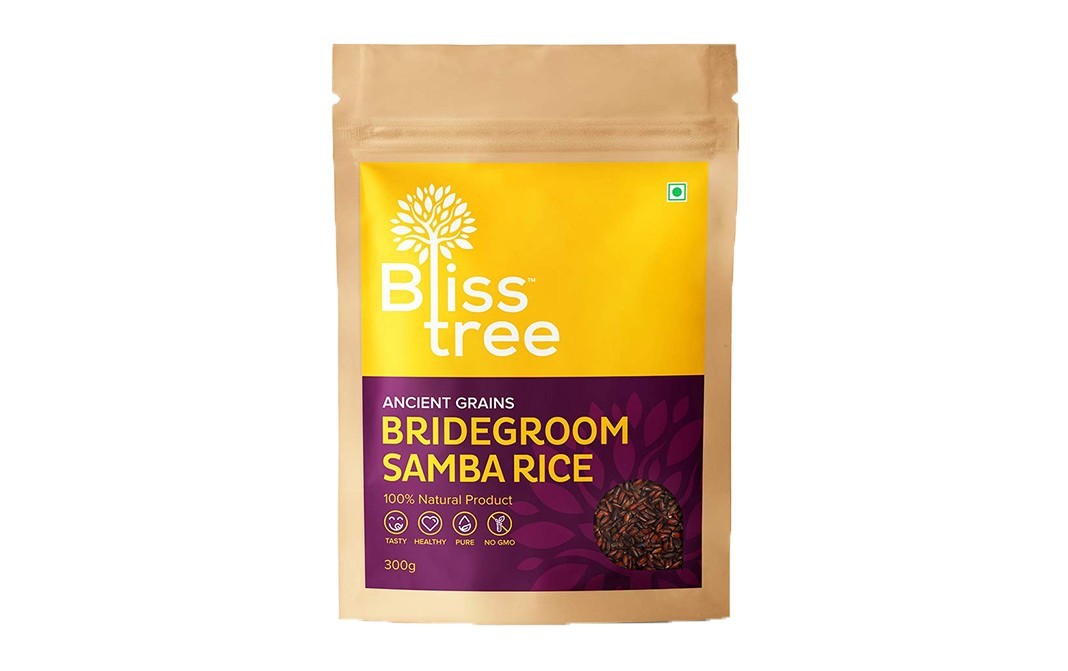 Bliss Tree Ancient Grains Bridegroom Samba Rice   Pack  300 grams